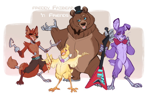 earthsong9405:   ANOTHER DOOOOOOOOODLLLEEEE! This time of a fandom I’ve never dabbled in: Five Nights at Freddy! :3 So I actually really, really love this game series; the characters are a lot of fun and I adore the lore; it’s like a big ol’ mess