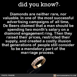 did-you-know:  Tumblrrrrr….Be sure to tune in today at 3pm CST for the latest episode of the Did You Know Show!Episode 4 - Diamonds Are a LieAnd it’s just in time for ♥ Valentine’s Day ♥Fact Source Source 2