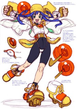 idelacio: robothousecomix: Saber Marionettes J Lime from   Tsukasa Kotobuki.  Genki Robot Girl!   She may be a skin job, but she got some nice hips and calves! Saber Marionette hey? Lame series but the characters were cute. 