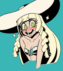 scottpleb: Lillie is cute, right? This is H4 from the ahegao meme, and she’s clearly lusting for a popsicle. First drawing of 2017! I tried out a new coloring style here, and I intend on ahegaoing more characters soon too. 