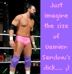 wwewrestlingsexconfessions:  Just imagine the size of Damien Sandow’s dick…. ;)