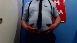 gluttonygut01:  gimmefictiontx: thefatzone:   Shout out to sharply clothed, clean cut fatties out there  credit: First set second set third set   Holy shit!  Haha someone made a gif out of one of my older videos ( first two gifs). Does that mean I’m