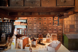 seawitchgoddess:  From the site: The Stabler-Leadbeater Apothecary opened in (Alexandria, VA) in 1792 and closed during the Great Depression. One day the owners locked the doors and walked away. This untouched piece of history was turned into a museum