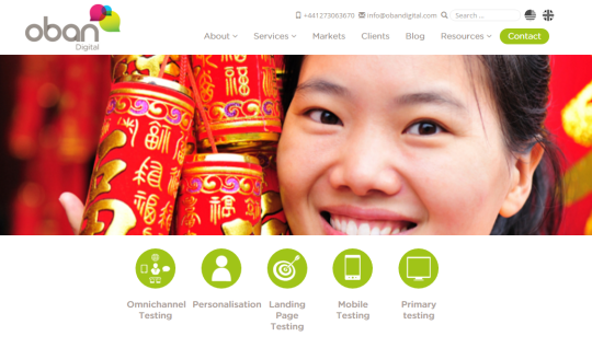 image of Oban International homepage