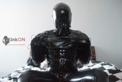 thekinkon:  This is our brand new bender straitjacket¡ it’s a brand new design,  more restrictive than ever¡ made of thick thick rubber that will keep the slave under control..  Get it today at www.etsy.com/shop/TheKinkON 