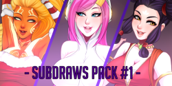 Subdraws finally up on Gumroad ; A;! Sorry it took me so long&hellip; º -º - Subdraw pack 1 (including #1, #2, #3   nude versions)  - Subdraw pack 2 (including #4, #5, #6   nude versions)    - Subdraw pack 3 (including #7, #8, #9   nude versions)