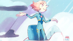 arsmentae:  screenshot redraw because pearl is the cutest in that space suit!!!!! 