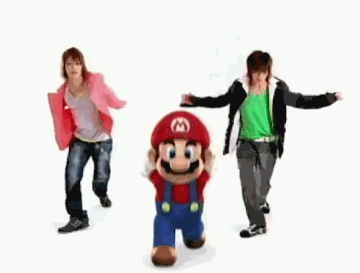 himbofisher:suppermariobroth:Brief animation of Mario dancing, exclusive to the Japanese commercial for Dance Dance Revolution: Mario Mix.Main Blog | Twitter | Patreon | Small Findings | Source forbidden mario penis attack