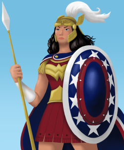 starslap:  I started reading up on some Wonder Woman comics after I saw the movie, and I really liked this old costume she wore once upon a time. (You can see the original over here.)  