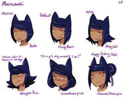 0lightsource:  My catboys various hairstyles so far. He has more than my actual female oc’s what the shit lol 