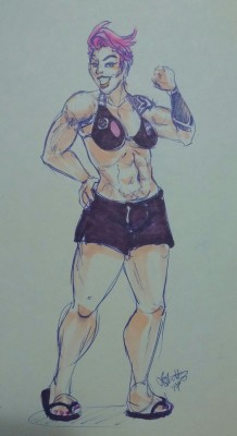 I&rsquo;m sorry not-sorry for all the Zarya art. I love her. Its stupid, but such a fun character is also additional inspiration to stay strong and persevere.  I did weightlifting in highschool because I like being strong. I lifted parts at my old job