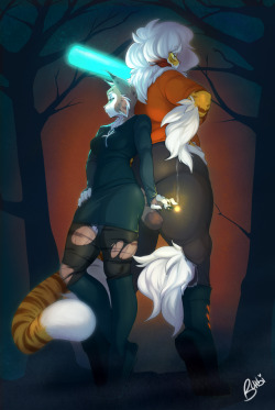 buxbi: Drew this a while back!NitW themed pic featuring @kollerss-arts ‘s character Zeha!   Twitter | Furaffinity | Picarto | Other   