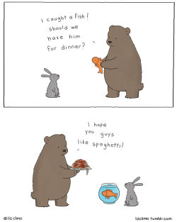 lazyteendreams:  awesome-picz:    Awkward Everyday Lives Of Animals By Simpsons Illustrator Liz Climo  This is actually really fucking cute
