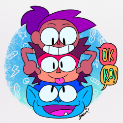cartoonfuntime: I’m super proud to announce that I’ve been storyboarding on the OK KO series that’s coming soon to CN!!!!!! I’ve completely fallen in love with these characters and can’t wait until you love them just as much!!!!!! BFFs! New
