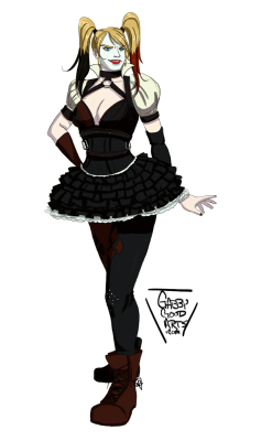 gabbygoodarts:  Day 15 of the #30daysofHarley brings us Arkham Knight Harley! Obviously we’ve got a bit of a mix between the first and second game designs. I’m not really about the tutu. (Tutu physics in the game are stupid fun though.) But hey, I