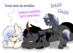 ask-wiggles:  A thank-you drawing Patreon Reward for @tambelon​! MOOORE BLACK PEARL TLK GOODNESS.  “Before sunrise he’s YOUR son.”X3!