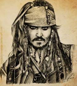 don-ebrio:  -Cuando me abandonaron en ese asqueroso, desolado pedazo de tierra olvidaron una muy importante cuestión amigos…soy el capitán Jack Sparrow.