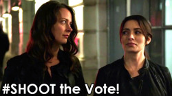 sylent-mari:  Our badass twosome are in the Final Four in the Zimbio poll and the Elite Eight on AfterEllen. Vote for Root x Shaw to go on to the Final Two and Final Four! #TEAMSHOOTZIMBIO: http://www.zimbio.com/polls/2015 TV Couples March Madness Challen