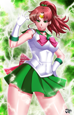 jadenkaiba: MY MAIN DEVIANTART IS BACK!!    “Protected by Jupiter, the planet of thunder, Guardian of Protection, Sailor Jupiter! I’ll make you feel so much regret, it’ll leave you numb!”COMMISSION FOR avkarasa of DeviantartMakoto Kino a.k.a.