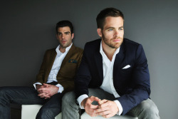 hot4hairy:  Chris Pine and Zachary Quinto (Star Trek 2009 &amp; 2013 - James T. Kirk &amp; Mr. Spock) H O T 4 H A I R Y  Tumblr |  Tumblr Ask |  Twitter Email | Archive | Follow HAIR HAIR EVERYWHERE!  