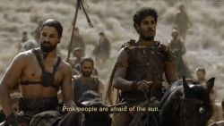 blackfangirl:  Mood: The Dothrakis dragging white people