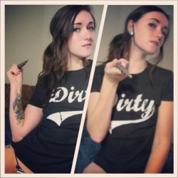 secretletterswithinvisibleink:  I got my @dirtyshirty shirt yesterday! I took some pictures with my elder wand :) Thanks again @dirtyshirty! #dirtyshirty #teamdirty 
