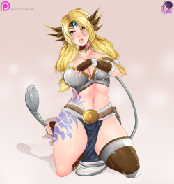 Yay! Freya (SMITE) in the Shower is up now. ( ͡° ͜ʖ ͡°)    High-res   Versions (Traditional/Bikini/Nude/SPL/Blue Suit/Maid costume) in my Patreon and Gumroad for direct purchase (3$)