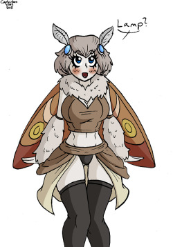 Moth girl wants lamp bröther. Also some colour variants.Commission Info - Ko-fi - Redbubble Store