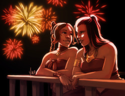 yinza: Sapphic September - Day 3: Fireworks Hey there sweet sugar cakes. 