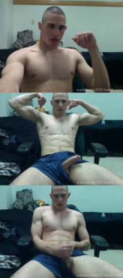 wankoncam2012:  buff badass marine shows his muscles and fat cock VIDEO VIEW &amp; DOWNLOAD HERE 