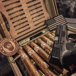cigars-and-guns:  M&amp;P Mondays! | @travis_1836 #cigarsandguns #cigars #guns #2a #cigarlife #gunporn #mandpmonday #puffpuffpewpew