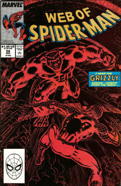 Web Of Spider-Man No. 58 (Marvel Comics, 1989). Cover art by Alex Saviuk.From a charity shop in Nottingham.