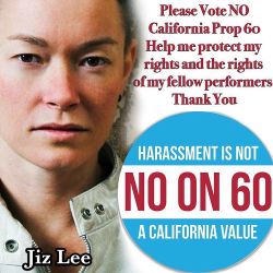 theaccretion:  jizlee:  Don’t be fooled by the “Safer Sex in Adult Films Act” – I’m a condom-only performer, and I urge you to vote NO! ❌ This isn’t about condoms. ❌ Claims to solve ‘widespread transmission of STDs associated with making