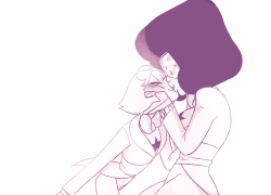 weirdlyprecious: you may now kiss the bride pearlnet points for having sardonyx references Pearlnet tag has been empty for a while, so I did this doodle to help a bit. 💕  