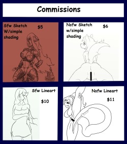 Artist: Sound fair for you guys? Five commission slots open, one request slot.