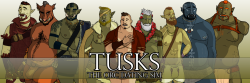 orcdatingsim:TUSKS: THE ORC DATING SIM!It’s the end of NaNoRenO 2015, and the orc dating sim I’ve been working over the last month has had a huge swell of interest - thank you so much to everyone on Twitter, Tumblr and the LemmaSoft Forums for helping!