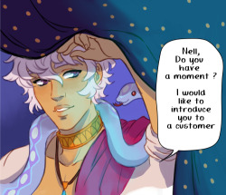 greyhands:   Cross over The Arcana/Howl Moving Castle I had  a lot of fun drawing that (but I guess it was funnier in my head 😅 Sorry my dear Asra )  and I don’t draw comics (or do gif) often so please be indulgents 🙃  It’s a bit messy somtimes…I