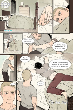 Support me on Patreon! =&gt; Reapersun@PatreonPage 1 - Page 2-&gt;I got lots of requests for Johnlock and particularly a continuation of my 30 Day OTP Challenge comics and so here are married John and Sherlock spending 8 pages in bed together :) Patreon