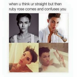 Everybody just started loving her but I&rsquo;ve been using her photos as an eyebrow reference forevaaaa now. ::flips hair:: #RubyRose #wouldwife #lifeinplastic #jk #cantdoit #stillloveD #unfortunately #lesbehonest