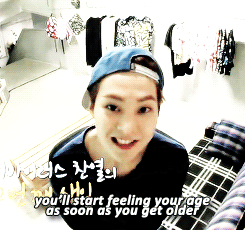   xiumin’s birthday message to chanyeol [cr.]           He does not look like the hyung at all&hellip;.
