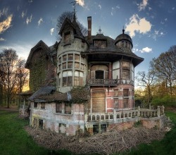 Hof van N., Belgium: Abandoned castle that once belonged to a noble family. Nowadays the chateau interior is in a very dangerous state of decay.