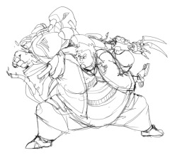 junkyardheroes:  someone told me about this fat heroes day hashtag thing happening on like the 27th and I decided that it’s as good a reason as any to try to draw Brioche doing cool stuff in a new outfit!! I’m gonna ink and maybe even color this-