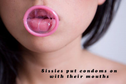 sissytoi4fun:  sissy-stable:  Do you put condoms on at all ? If you do not then CHANGE your ways and practice SAFE SEX. Reblog to encourage others to do the same !  I wanna try this  Mmmmm can I try