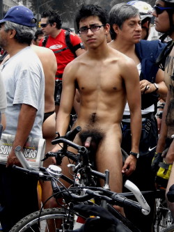 aguywithoutboxers:  August 25, 2014   Bored Nude World Naked Bike Ride