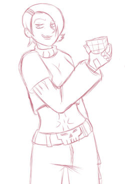 Little sketch of an awesome Jet Set Radio character. I needed to practice more female figures :D