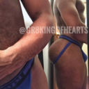 gr8kingofhearts:  Look at that muscle booty bounce