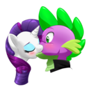 aldonpe:  askscarletrose:  By AlStiff   Watch as Spike tries to profess his feelings for Rarity on (Valentines) Hearts and Hooves day.  pia-chan XD   XD Awwww!!! This is too cuuuuuuute~! &gt;w&lt; &lt;333
