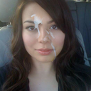 cutecumsluts:  Kristina Rose gets a massive facial glazing 