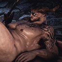 spicyshimmy:  the iron bull: a ben-hassrath spy with an eyepatch, covered in brutal scars, built like a fat battering ram, taller and wider than your average qunari, obsessed with fighting dragons, an expert on bdsm, occasionally uses acquaintances as