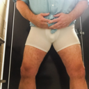 grindrdaddy:  Daddy’s boy soaking his briefs with piss.  He obviously enjoyed himself - you can clearly see his “excitement!” @dodrio95 - kik: dodoinestinzione  https://www.tumblr.com/blog/grindrdaddy kik : GrindrDaddy 